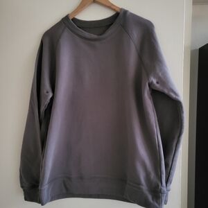 BYLT Basics Gray Crewneck Sweater Soft Texture